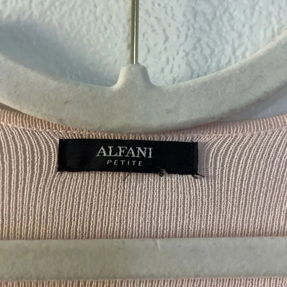 Alfani Womens Cardigan Preppy Chic Y2K Open Front Knit Bow Sweater Coquette Pink - Picture 7 of 10